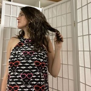 60s style A-line Shift Mini Dress